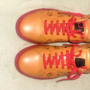 McM hat and sneakers